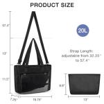 STEAMEDBUN 16 inch Ita Tote Bag with Insert & Crossbody Shoulder Strap Purse Kawaii Messenger Bag for Pin Display Kpop Anime Comic-con