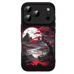 FEWGEY for 17 Pro Max Case Anime Compatible with Magsafe, Silicone Black Cute Japanese Anime Design Magnetic Shock Proof Heavy-Duty Protection Phone Case for Men Boys Women Girls