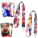 Babymiu Anime Hero Lanyard with ID Holder（2 Pack） for Key String Wallet. Anime Accessories Decor Gifts Merch Party Supplies Keychain Card Stocking Filler for Teens Teacher Office.