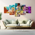 MAVIS PRINT Dregon Baall Z Set of 5-40x20 inches Wall Decor | HD Printed & Wooden framed wall art | Modern Wall Decor for Bedroom, Living Room, Office, Kids Room | Made in USA