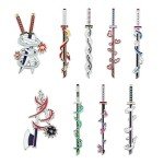 Anime Slayer Keychain Pin Set - 9 Hashira Designs