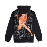 Bioworld Naruto Shippuden Naruto Combat Pose Men's Black Long Sleeve Hooded Sweatshirt-Medium
