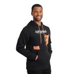 Bioworld Naruto Shippuden Naruto Combat Pose Men's Black Long Sleeve Hooded Sweatshirt-Medium