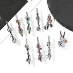 Anime Slayer Keychain Pin Set - 9 Hashira Designs