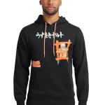 Bioworld Naruto Shippuden Naruto Combat Pose Men's Black Long Sleeve Hooded Sweatshirt-Medium