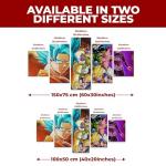 MAVIS PRINT Dregon Baall Z Set of 5-40x20 inches Wall Decor | HD Printed & Wooden framed wall art | Modern Wall Decor for Bedroom, Living Room, Office, Kids Room | Made in USA