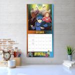 Invincible 2026 Wall Calendar, 12-Month Superhero Comic Art from Amazon Series, 12" x 12", 2026 Wall Calendar and Planner with Comic Book Action Art for Home and Office