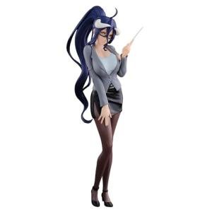MABAIUDE 1/6 Scale Albedo Figure - 20cm Anime Figurine Teacher Uniform Ver Albedo Statue Model - PVC Figure Handmade Collectible Desktop Display Decoration