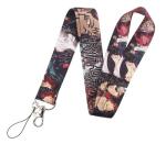 Pinstant Jujutsu Anime Manga Kaisen 17.7" Neck Lanyard Keychain Holder ID Badge Mobile Phone Pin Strap