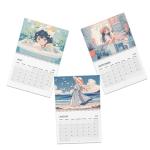 Kawaii Anime Girl Wall Calendar 2026, Premium Semi-Gloss Paper, Cozy Life-Inspired Wall Calendar, 10.8"x16.9" Hanging Calendar for Office & Home Decor
