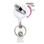 Anime Girl Badge Reel with Clip & Key Ring