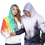 sanatty Unisex Hoodies 3D Print Galaxy Pullover Hooded Sweatshirt Hoodies with Big Pockets for Men, Teen Boy, Women