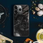 Akatxezy Eren and Attack-Titan Anime Tempered Glass Phone Case Shockproof Silicone Cover, Stylish Manga Character for iPhone 16