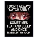 Japanese Anime Wall Decor for Teens - Anime Posters 8x10 - Wall Art Print - funny Sayings Wall Art - Sarcastic Gifts for Boys - Home Theater, Playroom, Movie Room Decor - Teen Girls Bedroom Decor