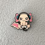 Anime Axolotl Pin, Cartoon Zinc Alloy Cartoon Pins (2)