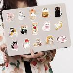 Cute Cat Aesthetic Stickers for Kids Teens, 50PCS Funny Anime Kitten Waterproof Stickers Pack for Water Bottle Laptop Scrapbook, Kawaii Pet Supplies Decals, Cat Animal Party Favors