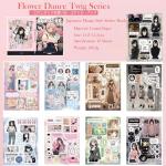 Japanese Manga Style Sticker Book,45 Sheets Comic Books Style Material Decoration Kawaii Stickers - 800+ Designs in 1 Book for DIY Scrapbooking Journaling Handbook Decoration (C)