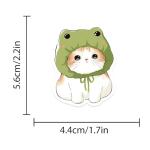 Cute Cat Aesthetic Stickers for Kids Teens, 50PCS Funny Anime Kitten Waterproof Stickers Pack for Water Bottle Laptop Scrapbook, Kawaii Pet Supplies Decals, Cat Animal Party Favors