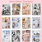 Japanese Manga Style Sticker Book,45 Sheets Comic Books Style Material Decoration Kawaii Stickers - 800+ Designs in 1 Book for DIY Scrapbooking Journaling Handbook Decoration (C)