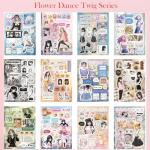 Japanese Manga Style Sticker Book,45 Sheets Comic Books Style Material Decoration Kawaii Stickers - 800+ Designs in 1 Book for DIY Scrapbooking Journaling Handbook Decoration (C)