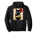 Cat Ramen Japanese Funny Kawaii Cat Graphic Mens Gifts Anime Pullover Hoodie