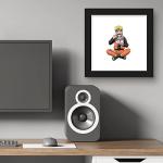 Gallery Pops Naruto Shippuden - Naruto Uzumaki Eating Noodles Wall Art, Black Framed Version, 12'' x 12''