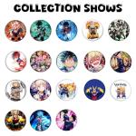 Babymiu Anime Button Pin（18 Pack,1.5 Inch）Anime Cartoon Decoration Gifts Merch Party Supplies Button for Accessories Art DIY Crafts Decor