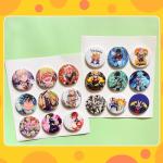 Babymiu Anime Button Pin（18 Pack,1.5 Inch）Anime Cartoon Decoration Gifts Merch Party Supplies Button for Accessories Art DIY Crafts Decor