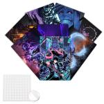 Babymiu Modern Anime Wall Poster 8-Pack 11.5 x 16.5 INCH.Anime Gifts Merch Party Supplies Unframed Version HD Printing Poster for Kids Room Club Wall Art Decor