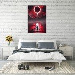 Berserk Guts Red Sun Canvas Wall Art