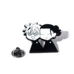 Gojo & Geto Anime Enamel Pin - Cute Chibi Style JJK Brooch for Fans and Collectors - Perfect for Cosplay, Bags, Jackets, and Gifts