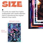 Babymiu Modern Anime Wall Poster 8-Pack 11.5 x 16.5 INCH.Anime Gifts Merch Party Supplies Unframed Version HD Printing Poster for Kids Room Club Wall Art Decor