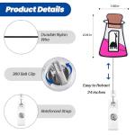 Funny Office Llama Badge Reel, Retractable ID Card Badge Holder, Kuzcoo's Poison Cute Anime Badge Buddy for RN CNA LPN LVN Pharmacy Nurse Hospital Worker Doctor Nursing Student