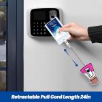 Funny Office Llama Badge Reel, Retractable ID Card Badge Holder, Kuzcoo's Poison Cute Anime Badge Buddy for RN CNA LPN LVN Pharmacy Nurse Hospital Worker Doctor Nursing Student