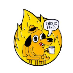 Cute Cartoon Tiger Enamel Pin for Jackets