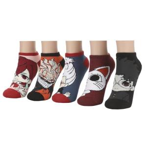 Bioworld Dandadan Mix Characters Womens Ankle Socks 5 Pack
