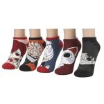 Bioworld Dandadan Mix Characters Womens Ankle Socks 5 Pack