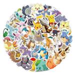 50pcs Cute Anime Cartoon Stickers for Teen Laptop, Cool Monster Waterproof Stickers for Adult Water Bottle, Phone, Computer, Cool Kids Skateboard, Bike, Luggage Graffiti Decal