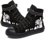 Anime MHA Shoes Unisex Canvas Sneakers High Top Lace ups Bakugou Katsuki Todoroki Shoto Hawks Dabi Shoes