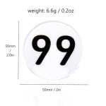 HxH Hunter Killua 99 Pin - HUNTER Number Badge - Halloween Anime Cosplay Gifts for Women Men