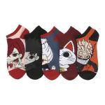 Bioworld Dandadan Mix Characters Womens Ankle Socks 5 Pack