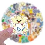 50pcs Cute Anime Cartoon Stickers for Teen Laptop, Cool Monster Waterproof Stickers for Adult Water Bottle, Phone, Computer, Cool Kids Skateboard, Bike, Luggage Graffiti Decal