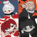 Bioworld Dandadan Mix Characters Womens Ankle Socks 5 Pack