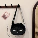 Cute Black Cat Purse for Girls, Anime Plush Bag Crossbody for Little-Girl, Teen Trendy Stuff, Crossbody Fluffy Purse for Teen-Girls, Perfect Gifts
