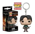 Funko Keychains Attack on Titan Levi Eren Jaeger Annie Leonhart Hatsune.Miku Action Figure Keychain Pocket Toys Dolls Keyring
