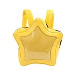 Vobomo Yellow Star Kawaii Backpack PU Leather Ita Bag Backpack Y2k Shoulder Bag Aesthetic Cute Backpack (Yellow)