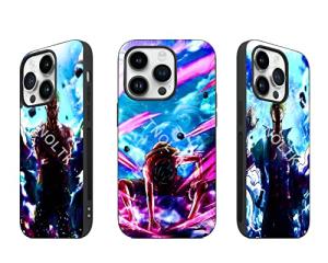 TNOLTK 3D iPh 13 Case Anime Motion Anime Phone Case Shockproof Soft TPU Anti-Scratch Non-Slip Japanese Manga Case for iPh 13 6.1 Inch