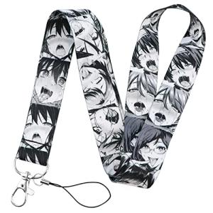 Pinstant Anime Manga Hentai O Orgasm Face Adult Erotic Waifu 17.7" Neck Lanyard Keychain Holder ID Badge Mobile Phone Pin Strap
