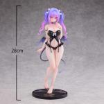 LUNK Momoko-CHAN Figure,Standing Succubus Girl Anime Scale Figure,Momoko-CHAN Original Painting Anime Illustration Girl Action Figurine Collectible 11in