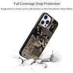 qizjio Vintage Japanese Phone Case Shockproof Protective Dark Aesthetic Collage Anime Phone Case for iPhone 12/12 Pro